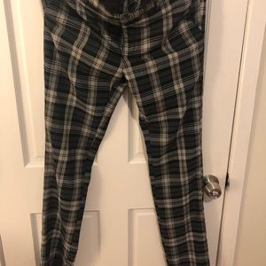 Topman plaid skinny fit dress pants.